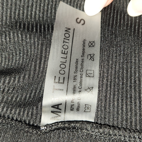 Matte Collection Ribbed Black Bikini - Picture 4 of 4